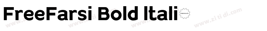 FreeFarsi Bold ltali字体转换